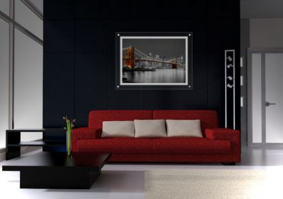 Posters in design-lijsten met full background led verlichting, slechts 11mm.dik