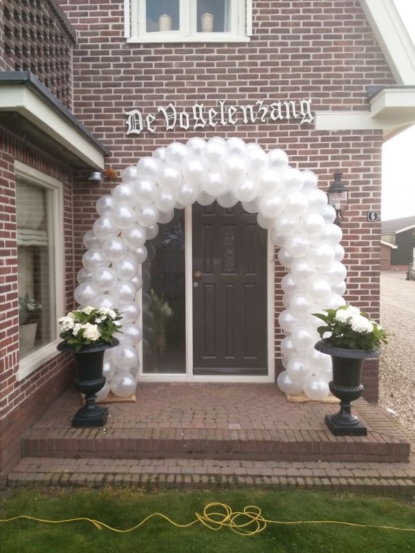 Ballonnenboog al vanaf € 80,= ook te huur: ballonnenclown, steltloper