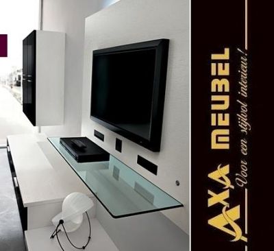 zwevende hangende tv wanden kasten AXA meubelen Rotterdam