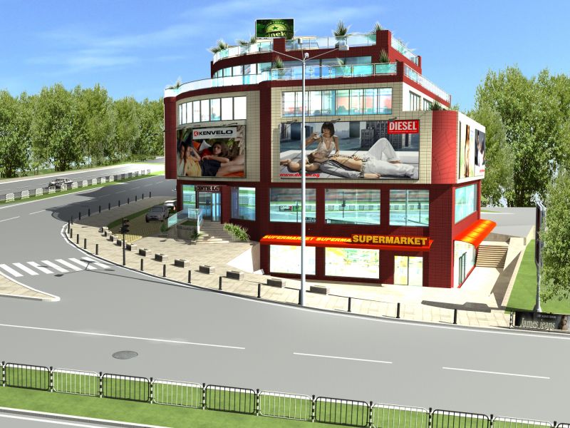 Bulgarije, Dobrich - 4600m2 winkel en business centrum