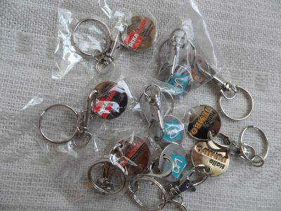 10 mooie en nieuwe winkelwagemuntjes voor koopje.