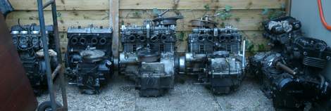 Kawasaki toermodellen, onderdelen