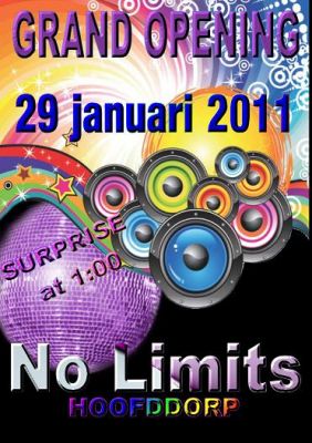 Op zaterdag 29 januari 2011 opent Club No Limits haar deuren voor 25 plussers