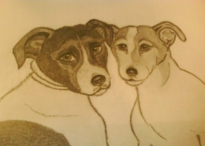 Een potloodtekening van uw kind of uw huisdier