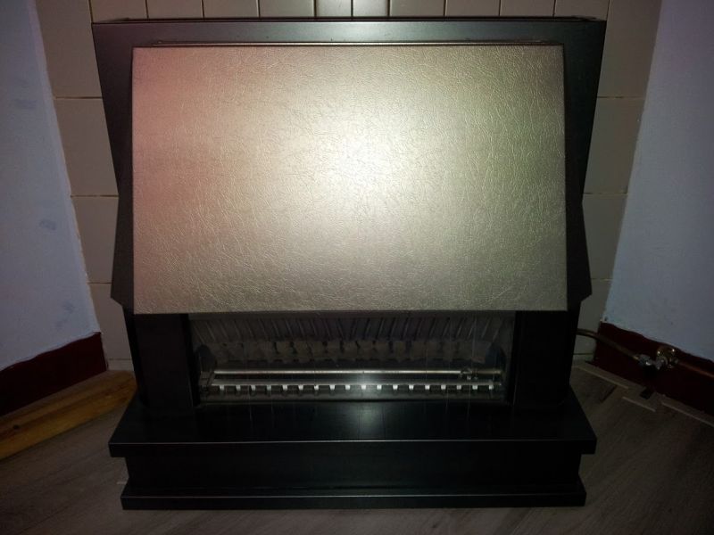 Nieuwe zilver gaskachel