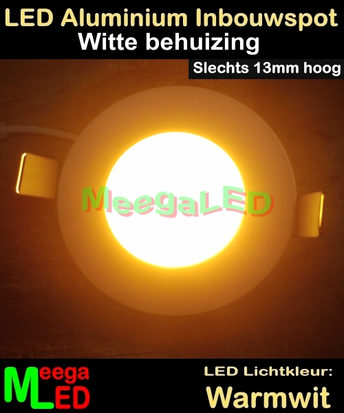 LED inbouwspot spot panel light 3W - Warmwit 2800K