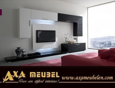 zwevende hangende tv wanden kasten AXA meubelen Rotterdam