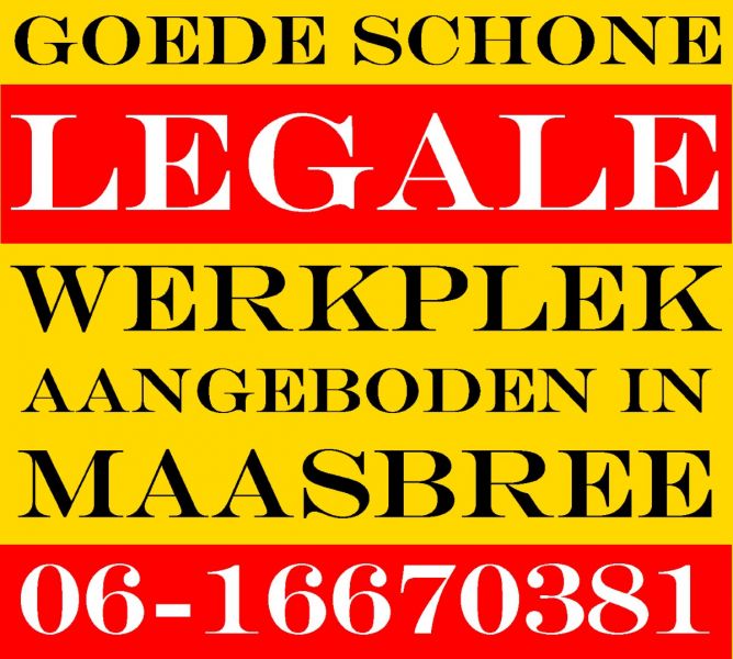 Privé Ontvangst? Goede schone werkplek aangeboden!