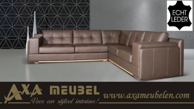 lederen meubelen leer bankstel hoek banken zithoek longchair