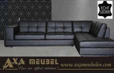 lederen meubelen leer bankstel hoek banken zithoek longchair