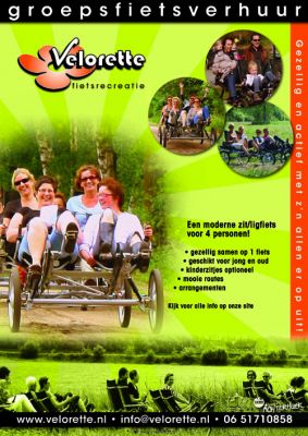 Velorette Groepsfietsen familiefietsen verhuur