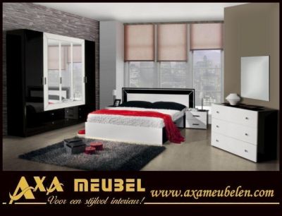Goedkoop hoogglans slaapkamers AXA meubelen Rotterdam Breda