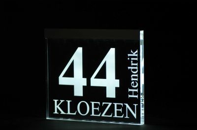 Led verlicht naambord