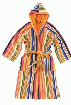 kleurrijke badjas Benetton