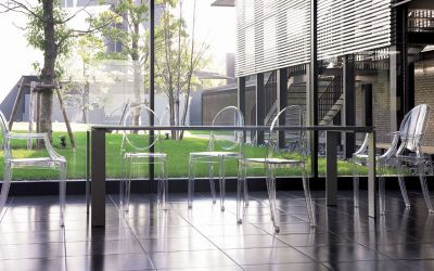 Ghost design stoel, Philippe Starck in Transparant kristal 