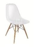 Eames GHOST chair, transparant DSW en DSR  