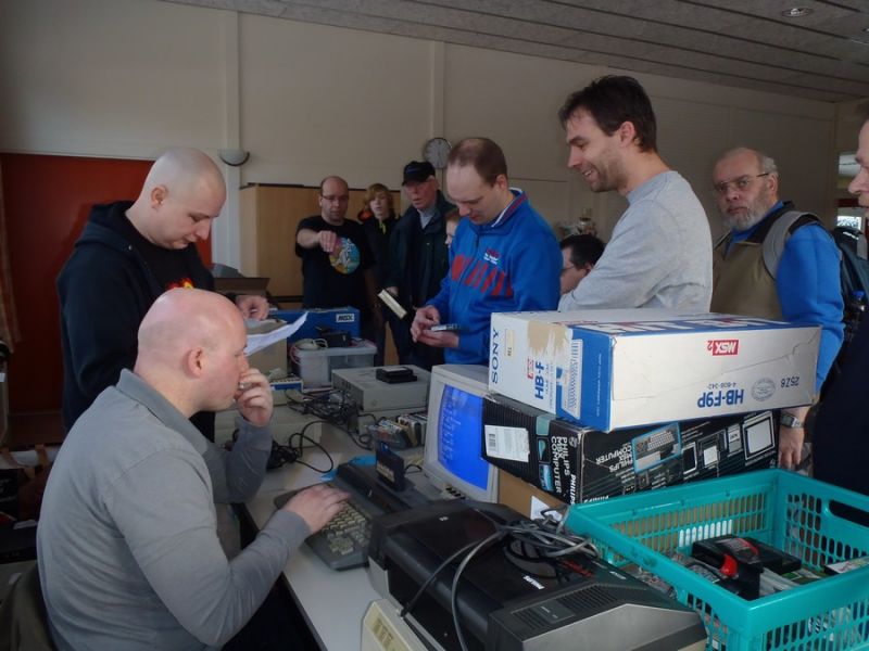 Gezellige MSX computer veiling op zaterdag 8 Febr. 2014