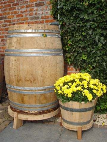 Houten regentonnen