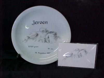 Handbeschilderd porselein