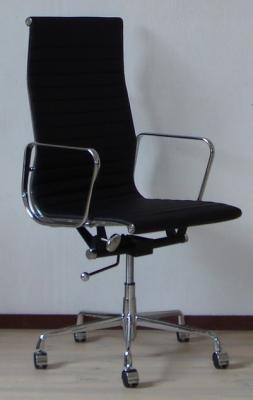 Eames (ea11) Design Bureaustoel (Zwart leer)