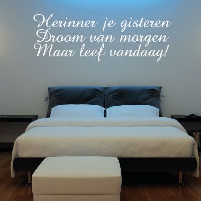 Muurteksten en muurstickers