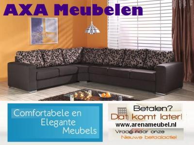 HOEKBANKEN AANBIEDING SOFAS LONGCHAIRS HOCKERS AXA MEUBELEN BREDA DEN HAAG