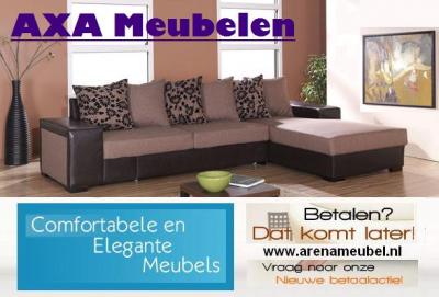 HOEKBANKEN AANBIEDING SOFAS LONGCHAIRS HOCKERS AXA MEUBELEN BREDA DEN HAAG
