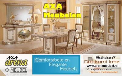 VERSAILLES HOOGGLANS WOONKAMERS slaapkamers MEUBELEN AXA BREDA DEN HAAG