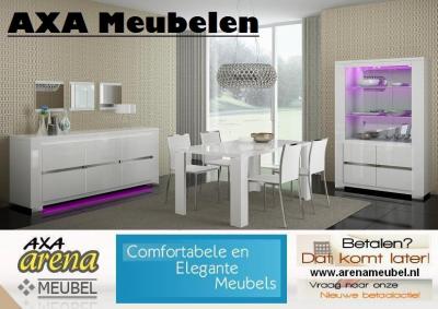 LAAGSTE PRIJS MODERN HOOGGLANS WIT WOONKAMER MEUBELEN AXA BREDA DEN HAAG verschillende kleuren licht