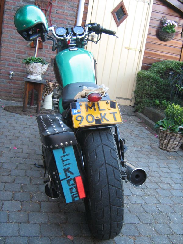 Bobber caféracer oldschool metalflake helm koopje