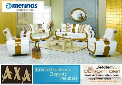 Luxe stoffen zitmeubelen Bankstellen AXA Meubelen ROTTERDAM Den Haag Breda