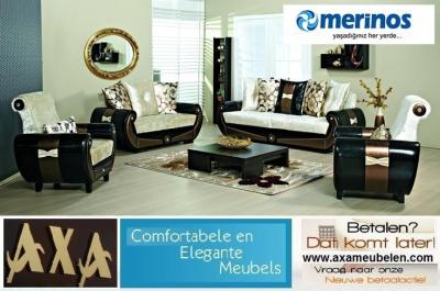 Luxe stoffen zitmeubelen Bankstellen AXA Meubelen ROTTERDAM Den Haag Breda