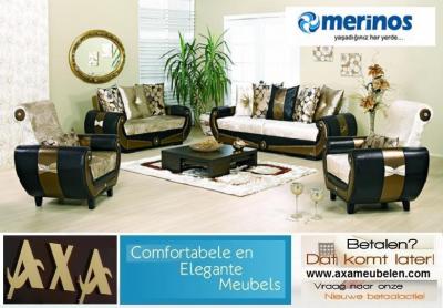 Luxe stoffen zitmeubelen Bankstellen AXA Meubelen ROTTERDAM Den Haag Breda