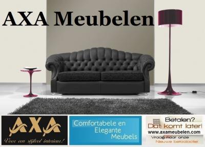 Leer lederen sofas banken Bankstellen AXA Meubelen ROTTERDAM