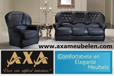 Leer lederen swarovski Bankstellen AXA Meubelen ROTTERDAM