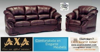 gevlochten leer Bankstel AXA Meubel ROTTERDAM breda den haag