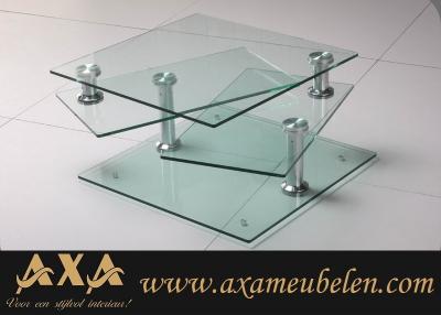 glazen meubelen modern glas salontafels AXA Rotterdam Breda Den Haag