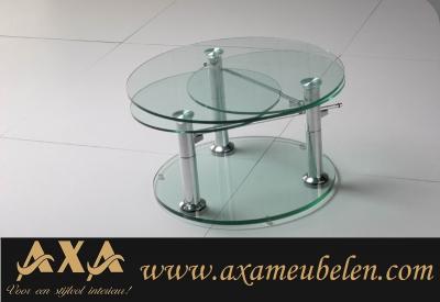 glazen meubelen modern glas salontafels AXA Rotterdam Breda Den Haag