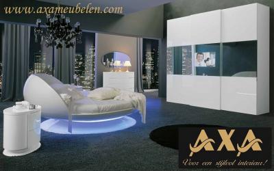 ronde slaapkamers moderne bedden AXA meubelen Breda Den Haag