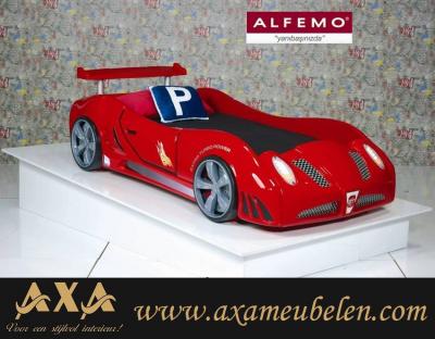 Ferrari rood formule auto race bedden AXA meubelen rotterdam