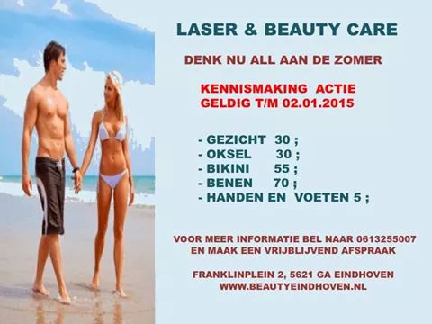 Actie laserontharing zowel voor mannen en vrouwen