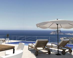 Bungalow in moderne style met panoramisch zeezicht, Moraira, Costa Blanca