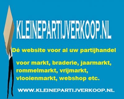 Markt- en partijhandel voor markt, braderie, webshop etc.