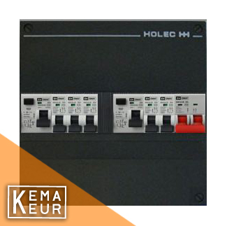 EMAT Groepenkast 4 groepen 1 fase slecht 134,65 ex KEMA-KEUR