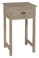 Bijzettafel antiek wash met 1 lade