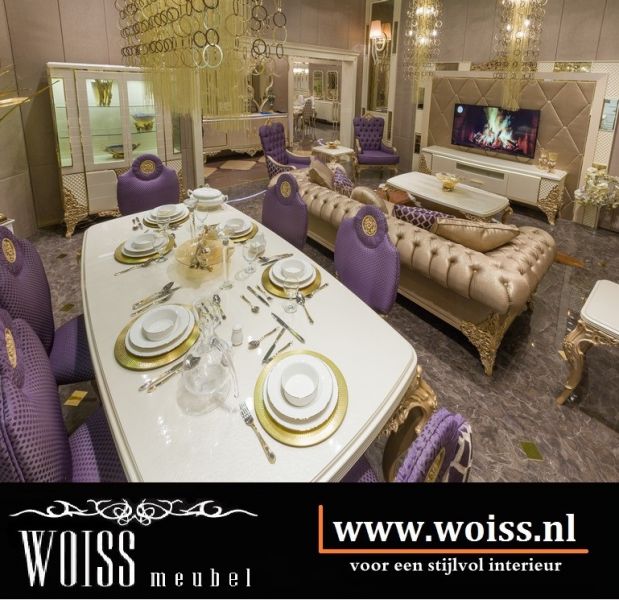 Complete inboedel woonkamer inrichting WOISS Meubel Breda