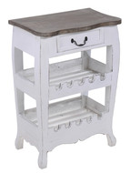 Bijzettafel met wijnrek