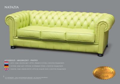 Chesterfield Showroom leren banken op maat gemaakt.