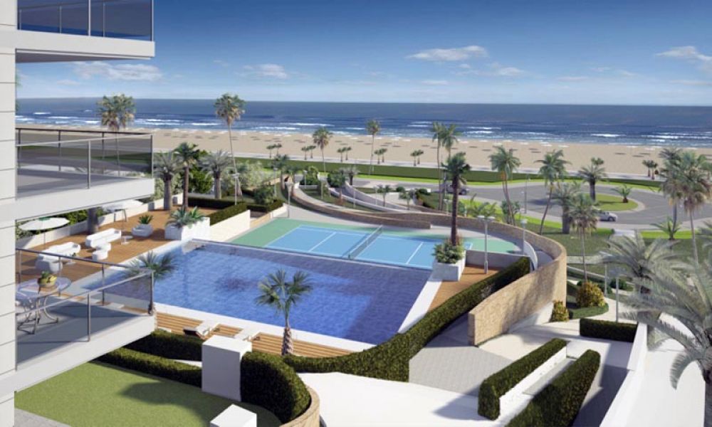 Moderne appartementen direct aan zee te koop in Elche Costa Blanca