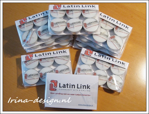 Waxinelichtjes met uw logo - set (6 stuks)